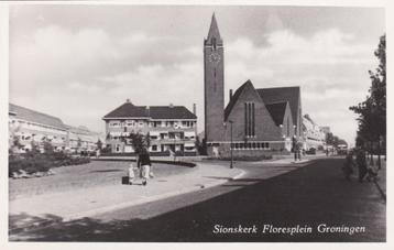 16813 Groningen Sionskerk Floresplein prachtige oude kaart beschikbaar voor biedingen