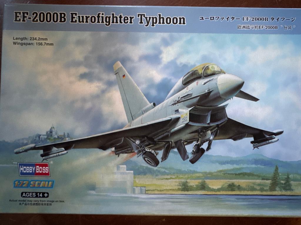 Hobby Boss 1/72 EF-2000B Eurofighter Typhoon 80265, Overige merken, 1:72 tot 1:144, Nieuw, Ophalen of Verzenden