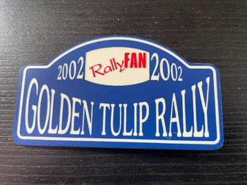 rallyschildje Golden Tulip Rally 2002 beschikbaar voor biedingen