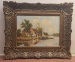Landschap van G. Stork, Antiek en Kunst, Kunst | Schilderijen | Klassiek, Ophalen of Verzenden
