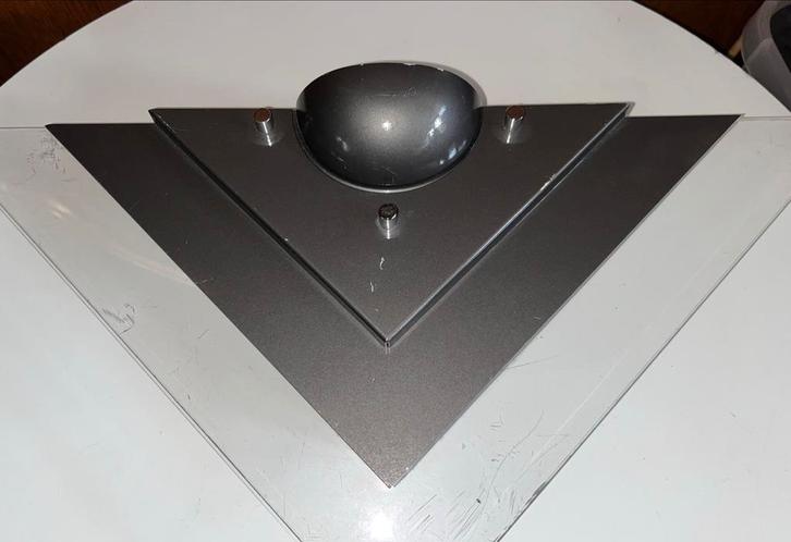 Vintage Dijkstra wandlamp, Huis en Inrichting, Lampen | Wandlampen, Gebruikt, Glas, Metaal, Ophalen of Verzenden