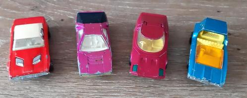 Matchbox lot van 4 autos jaren 70, Verzamelen, Speelgoed, Gebruikt, Ophalen of Verzenden