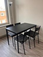 Ikea Eettafel met 4 stoelen / Dinner table with 4 chairs, Huis en Inrichting, Ophalen, 100 tot 150 cm, 50 tot 100 cm, Zo goed als nieuw