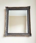 Prachtige antieke gouden facet geslepen spiegel!, Antiek en Kunst, Ophalen of Verzenden, Rechthoekig