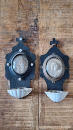 2 antieke meerschuim wijwaterbakjes, zie foto's, Antiek en Kunst, Ophalen of Verzenden