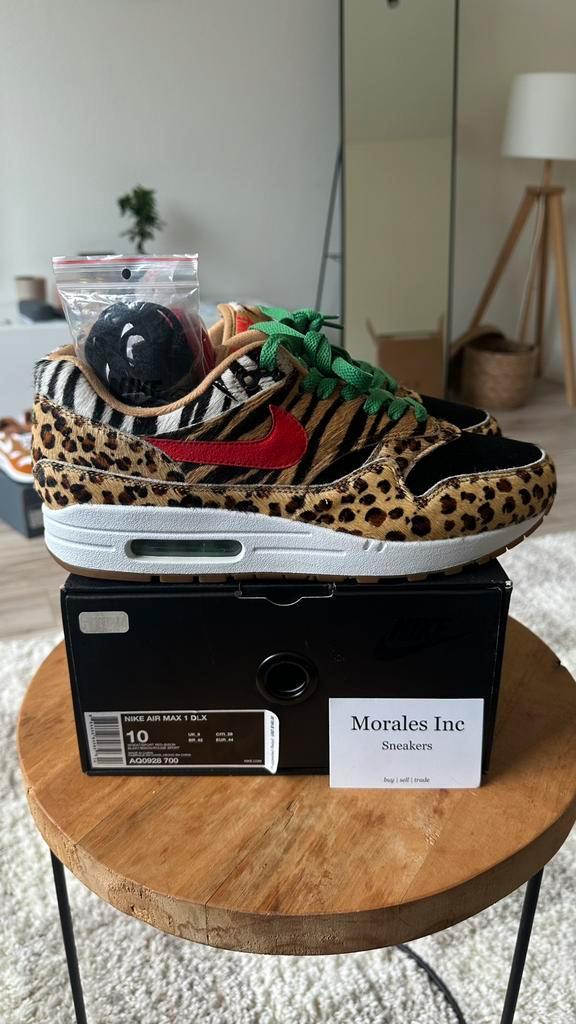 Nike Air Max 1 Atmos Animal Pack 2.0 (2018) EU 44 top staat, Kleding | Heren, Schoenen, Zo goed als nieuw, Zwart, Ophalen of Verzenden