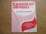 50 MODERN JAZZ PHRASES -BES EN ES SAXOFOON  EN BES KLARINET, Muziek en Instrumenten, Bladmuziek, Ophalen of Verzenden, Gebruikt