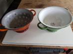 Vintage vergiet emaille, 2 stuks, Antiek en Kunst, Ophalen