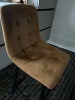 Mooie  velvet barkrukken, Huis en Inrichting, Barkrukken, Ophalen, Met voetsteun, 60 tot 90 cm, Zo goed als nieuw