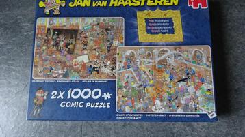 Jan van Haasteren puzzels 2x1000 stukjes beschikbaar voor biedingen