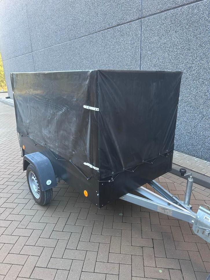 Enkelasser Aanhanger met Zeil, Auto diversen, Aanhangers en Bagagewagens, Zo goed als nieuw, Ophalen of Verzenden