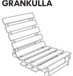 Relaxfauteuil met 4 functies en matras - Ikea Grankulla Futo, Grijs, Eén, Ophalen