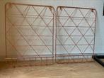Rosé kleurige metalen wandrekjes 2 stuks, Ophalen, Minder dan 50 cm, 50 tot 75 cm, Overige typen