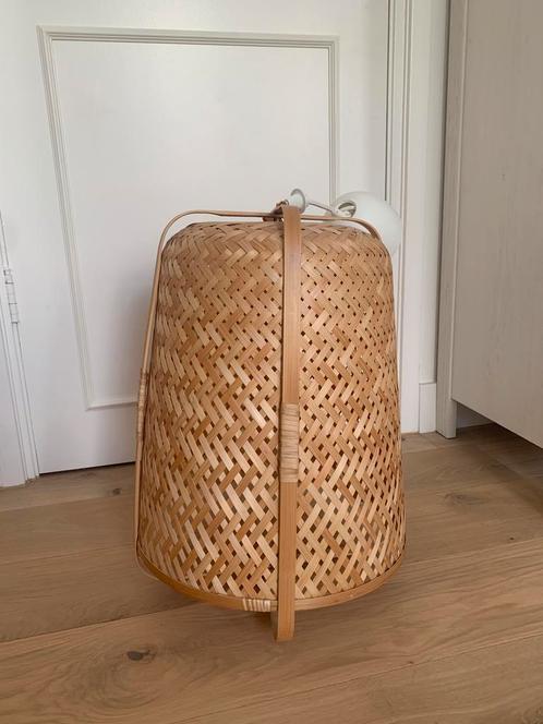 Rieten hanglamp - Ikea Knixhult 40 cm, Huis en Inrichting, Lampen | Lampenkappen, Zo goed als nieuw, 50 cm of meer, Overige vormen