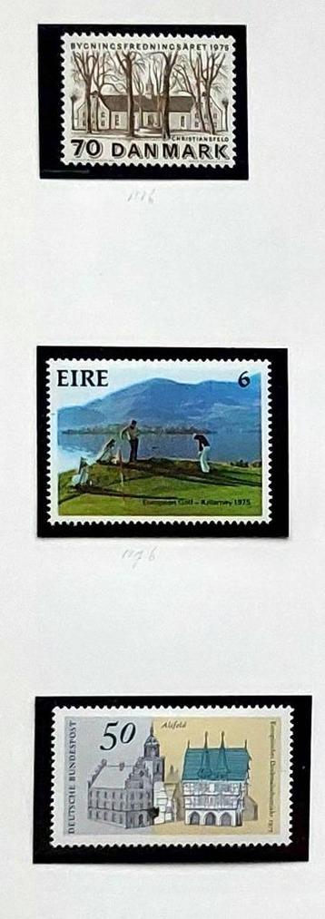 Denemarken, Ierland & Duitsland 1975 zegels postfris beschikbaar voor biedingen