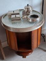 Art Deco Rooktafeltje met Rookset en Verlichting, Ophalen