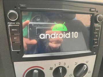 Auto radio CarPlay dab+ Android 10 voor Opel