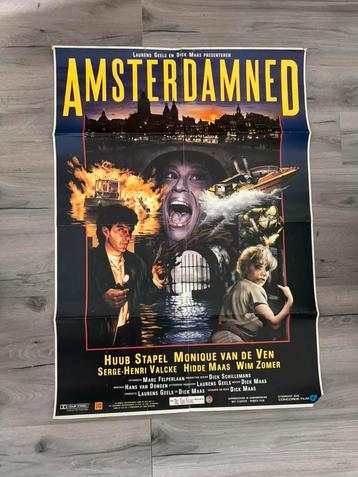 Amsterdamned (1988) originele grote filmposter (Dick Maas) beschikbaar voor biedingen
