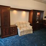 Wandkast mahonie fineer, Ophalen, Met deur(en), 200 cm of meer, 300 cm of meer