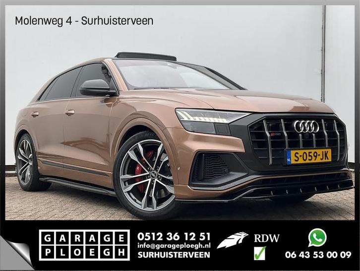 Audi Q8 4.0 TDI SQ8 NightVision Carboninleg B&O Sfeerverl HU, Auto's, Audi, Bedrijf, Te koop, Q8, 360° camera, 4x4, ABS, Achteruitrijcamera