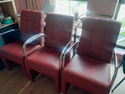 Fauteuils Eetkamerstoelen Goossens hele set, Huis en Inrichting, Fauteuils, Zo goed als nieuw, Minder dan 75 cm, Ophalen