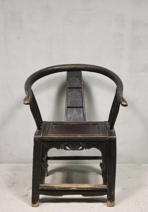 Authentieke Oude Chinese Stoel Landelijk Oud Houten Meubel, Huis en Inrichting, Stoelen, Nieuw, Eén, Hout, Zwart, Ophalen of Verzenden