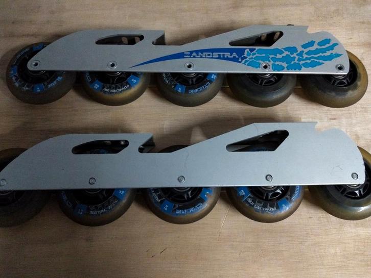 Skeelers onderstel frames met wielen, Sport en Fitness, Skeelers, Zo goed als nieuw, Inline skates 5 wielen, Overige merken, Verstelbaar