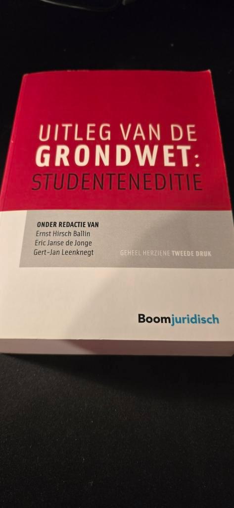 Uitleg van de Grondwet: studenteneditie, Boeken, Studieboeken en Cursussen, Zo goed als nieuw, WO, Gamma, Ophalen of Verzenden