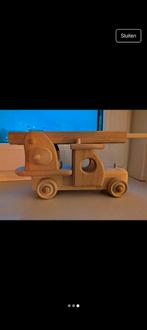 Huis en Grietje Brandweerauto - Houten Speelgoed, Ophalen of Verzenden, Gebruikt, Duw- of Trekspeelgoed