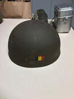 Belgische legerhelm - Militaria verzamelobject, Verzamelen, Overige gebieden, Onbekend, Overige soorten, Ophalen of Verzenden
