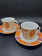 2 kop-en schotels MF Design, Huis en Inrichting, Keuken | Servies, Ophalen of Verzenden, Zo goed als nieuw, Overige stijlen, Kop(pen) en/of Schotel(s)