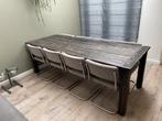 Eettafel, Huis en Inrichting, Tafels | Sidetables, Ophalen, Gebruikt, 75 cm of meer, Rechthoekig