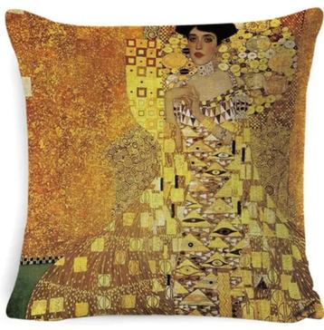 Nieuw, kussenhoes, Gustav Klimt, 45 / 45 cm beschikbaar voor biedingen