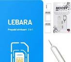 Lebara prepaid simkaart - mooi nummer 06-130 98 999 - Nieuw!, Ophalen of Verzenden, Nieuw