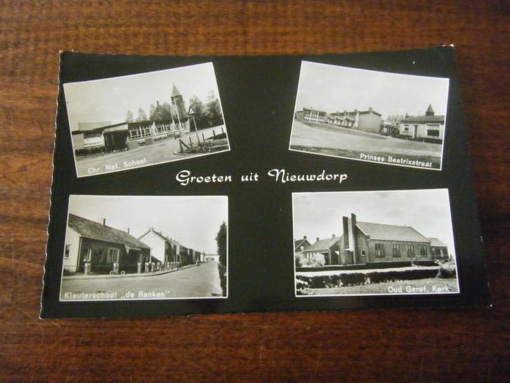 Y29 - Nieuwdorp - oa School - Mooi/Oud, Verzamelen, Ansichtkaarten | Nederland, Ophalen of Verzenden
