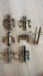 Verschillende retro & antieke sets Deurklinken goud messing, Antiek en Kunst, Antiek | Koper en Brons, Ophalen of Verzenden
