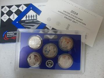 USA American Women Quarters Proof Set 2024 beschikbaar voor biedingen