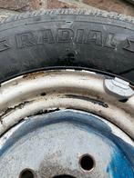 Aanhanger Velgen + Band 145 R10 - 4 Gaats, Ophalen of Verzenden, Gebruikt