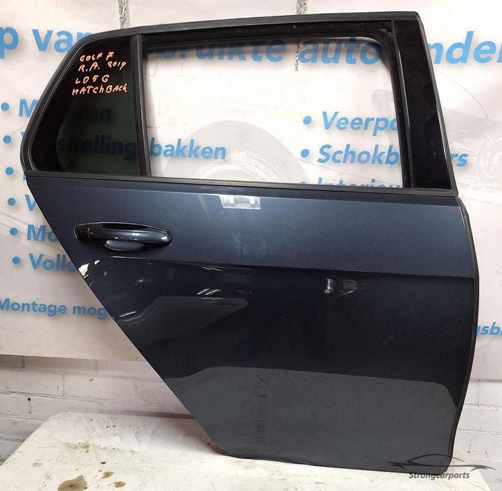 Deur Portier VW Golf 7 rechts achter in goede staat LD5G, Auto-onderdelen, Carrosserie en Plaatwerk, Deur, Volkswagen, Gebruikt