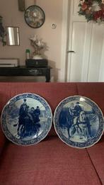 2 Delfts blauw wandborden, Antiek en Kunst, Ophalen of Verzenden