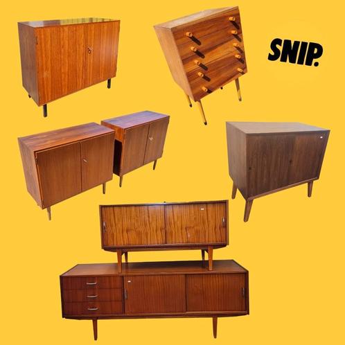 Grote Voorraad vintage kasten/dressoirs jaren 50 60 60, Huis en Inrichting, Kasten | Dressoirs, Zo goed als nieuw, 25 tot 50 cm