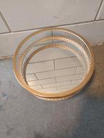 Dienblad goud brons, Ophalen of Verzenden, Zo goed als nieuw, Rond, Metaal