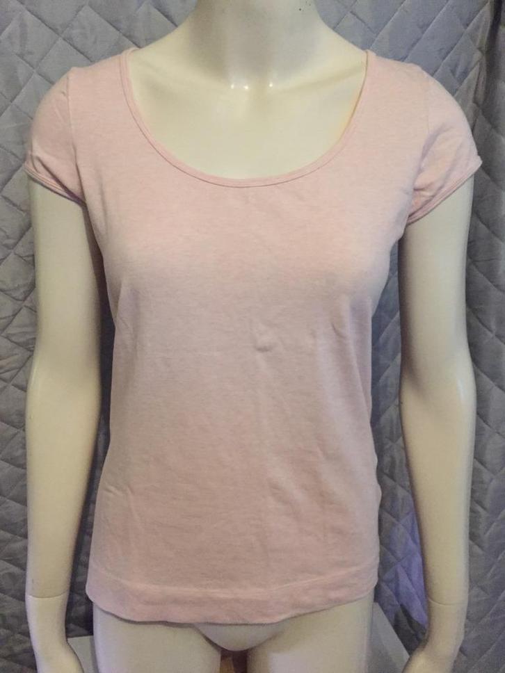 Hm licht roze stretch shirt maat M  (2b28), Kleding | Dames, T-shirts, Gedragen, Roze, Korte mouw, Ophalen of Verzenden
