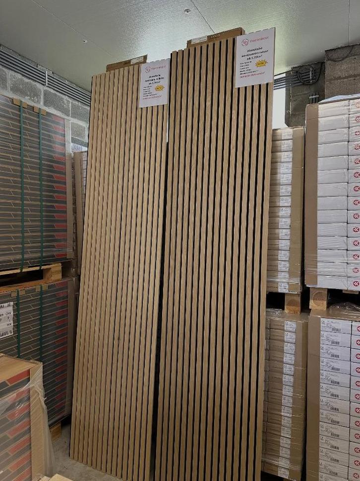 Akoestische wandpanelen, Doe-het-zelf en Verbouw, Platen en Panelen, Nieuw, Hout, 20 tot 50 mm, Ophalen of Verzenden