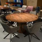 Japndi tafels rond 150cm bruin tegen super prijzen, Ophalen, Japandi, 200 cm of meer, 50 tot 100 cm