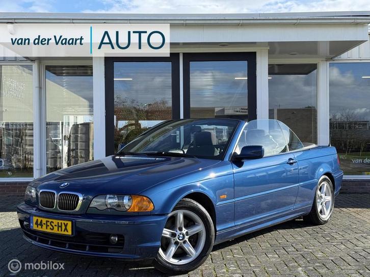 BMW 3-serie Cabrio 323Ci 6 cilinder / Handgeschakeld / Origi, Auto's, BMW, Bedrijf, Te koop, 3-Serie, ABS, Airbags, Airconditioning