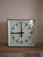 Vintage Industriële klok, Ophalen of Verzenden, Gebruikt, Analoog, Wandklok