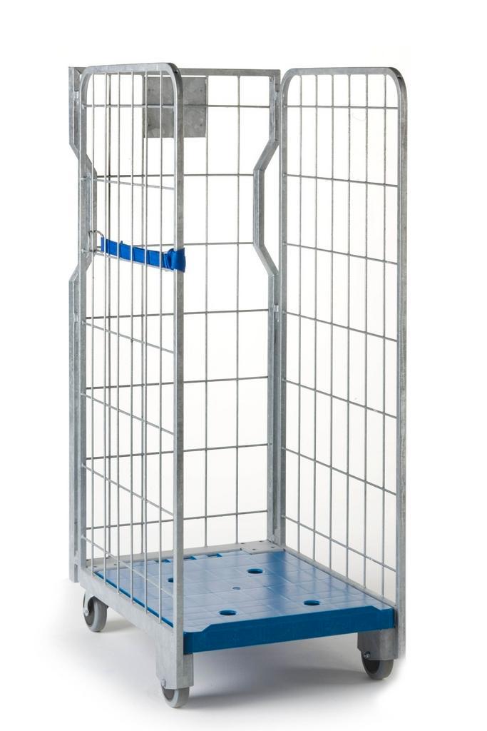 Sterke (500kg) Rolcontainer met REM !  € 70 (€460) verzinkt, Doe-het-zelf en Verbouw, Transportwagens, Zo goed als nieuw, Transportkar