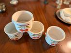 4 x vintage keramieke kersen potjes, NVT, Gebruikt, Keramiek, NVT