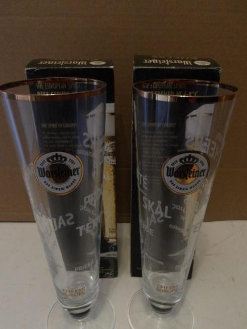 Warsteiner bier glazenset (nr.7) 2 stuks, Verzamelen, Biermerken, Nieuw, Glas of Glazen, Overige merken, Ophalen of Verzenden